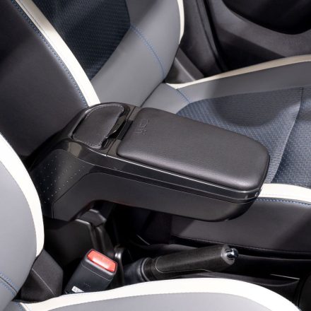 Armster 2 armrest   FORD FIESTA (+USB+AUX  Extension Cable) 2017- [black] POCKET edition