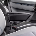 RATI ARMSTER 3 armrest FIAT 500 2016-2024  [black,vegan leather,red stitching]