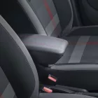 RATI ARMSTER 3 armrest FIAT 500 HYBRID 2026-  [black,vegan leather,red stitching]