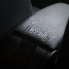   RATI ARMSTER 3 armrest MAZDA CX-3 2015-  [black,vegan leather,red stitching]