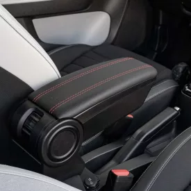   RATI ARMSTER 3 armrest CITROEN E-C3 2024-  [black, vegan leather, red stitching]