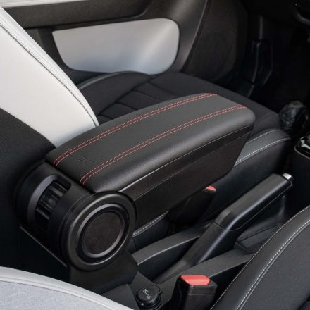 RATI ARMSTER 3 armrest CITROEN E-C3 2024-  [black, vegan leather, red stitching]