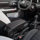 RATI ARMSTER 3 armrest FIAT GRANDE PANDA 2025-  [black, vegan leather, red stitching]