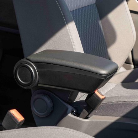 RATI ARMSTER 3 seat mounted armrest VW T6 2016-2022 with original elbowrest, 2 seater [black,vegan leather,PP]