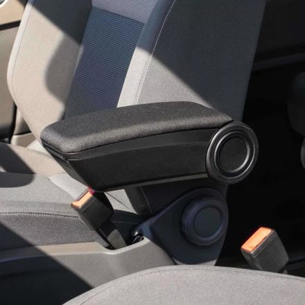 RATI ARMSTER 3 seat mounted armrest VW T6 2016-2022 with original elbowrest, 2 seater [black,fabric,PP,RHD]